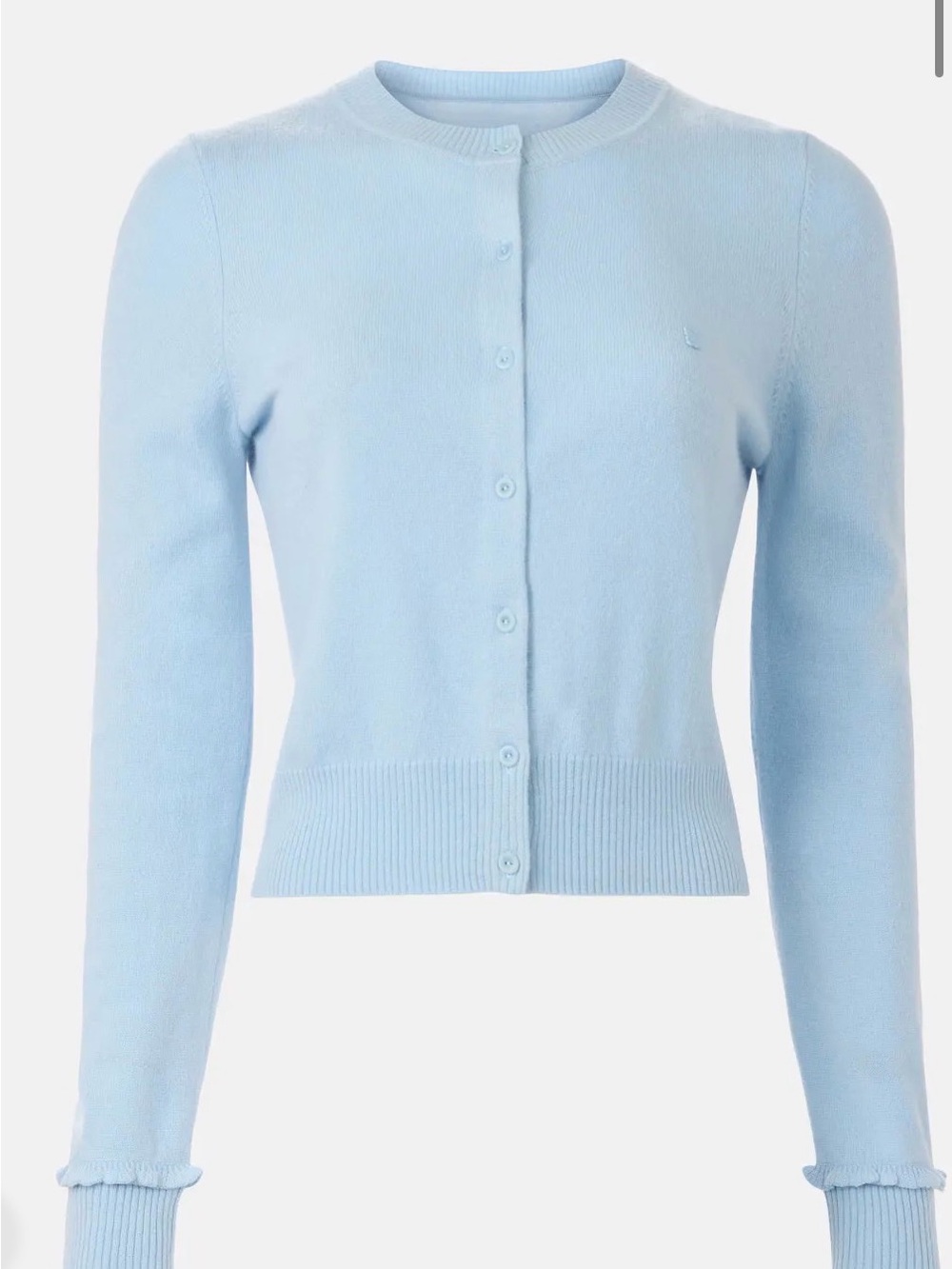 SANDRO Emile Cardigan With Ruffle Sleeve - Picture 2 of 10